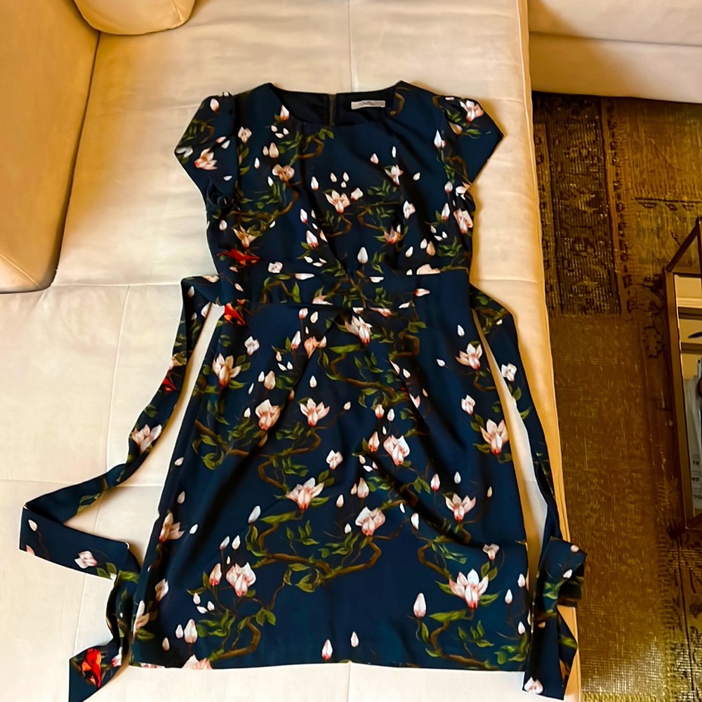 Anthropologie - Cap sleeve mini dress with back tie